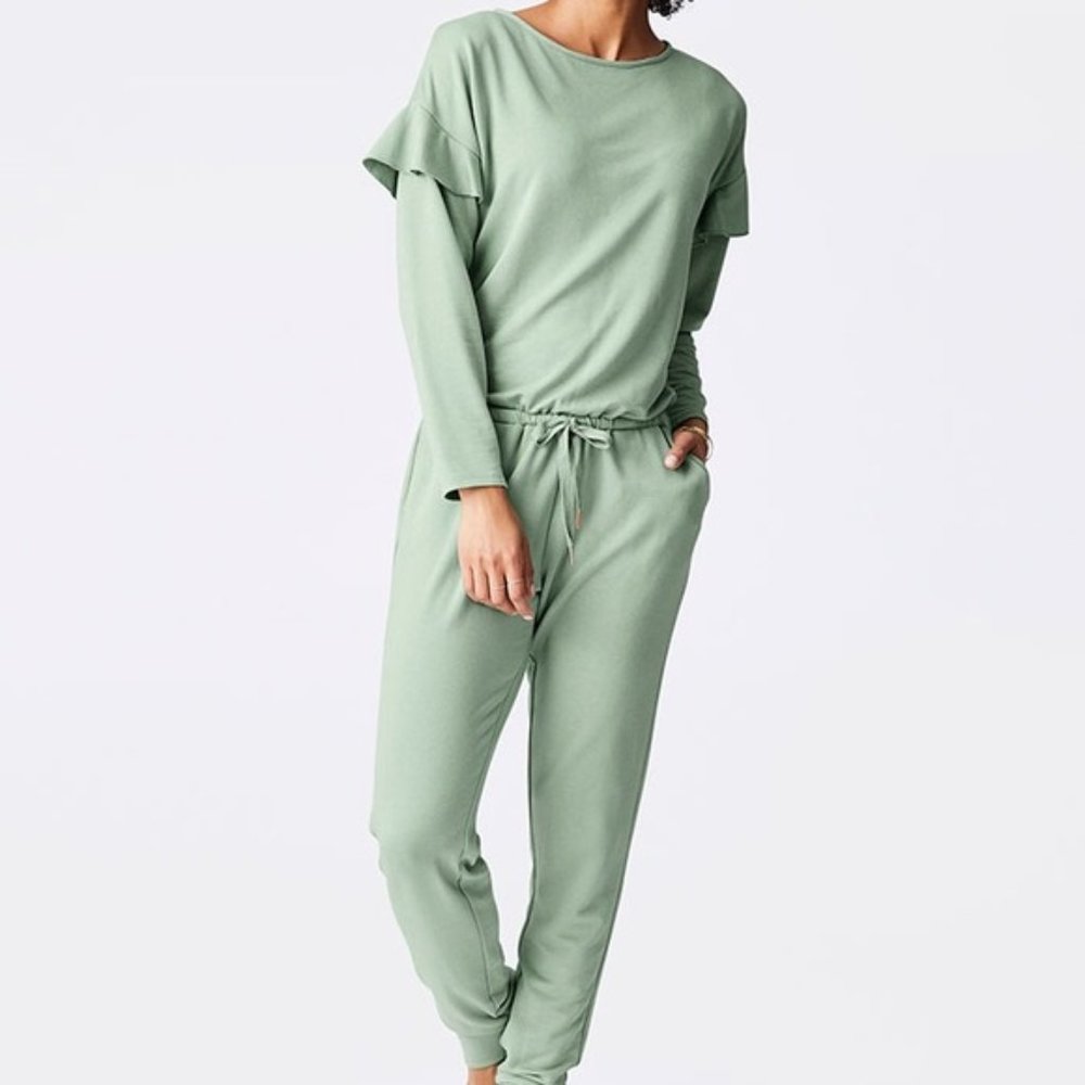 Matilda Jane Resting Day Pocket Jumpsuit Size XL NWT Green Romper